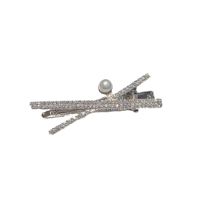 X-Shaped rhinestone clip