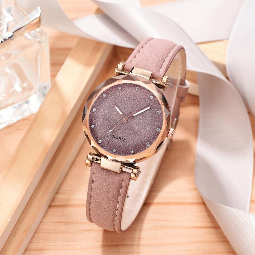 Frosted belt watch