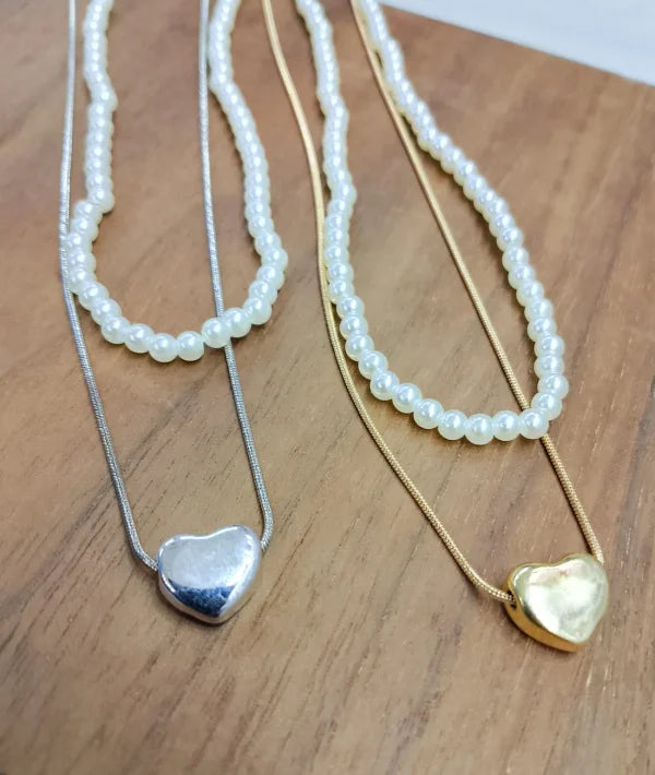 Double layered necklace