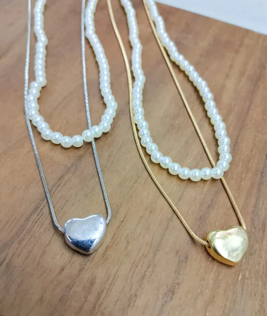 Double layered necklace
